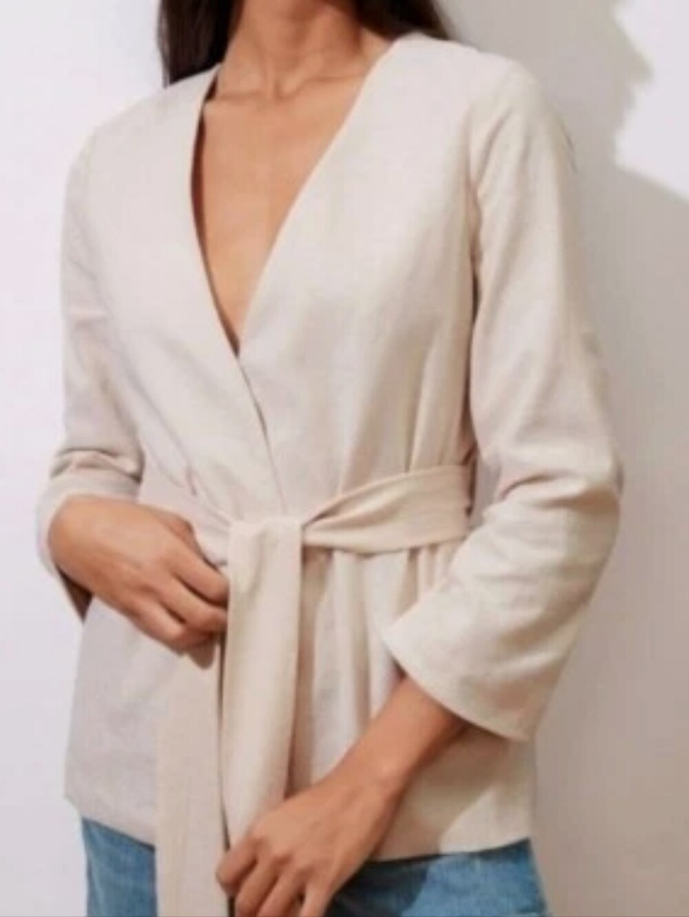 Linen Kimono-style Blazer